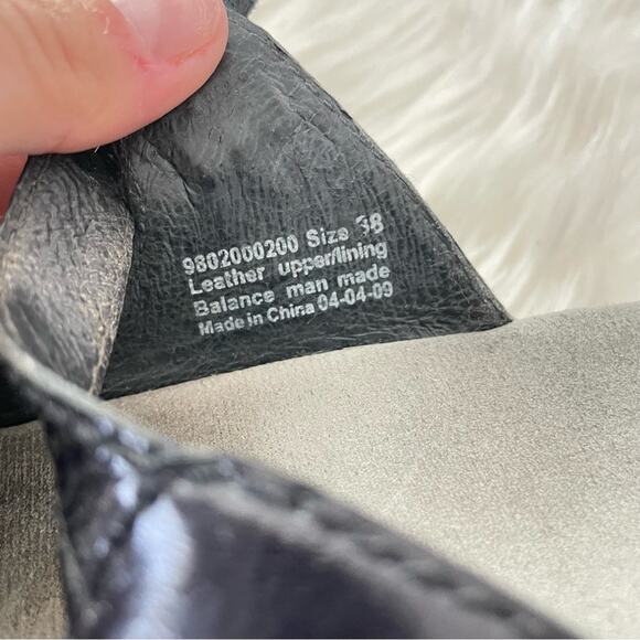 Dansko | Women’s Sela Sandals Open Toe Black Patent Leather Buckle Crisscross 38 - Picture 8 of 10